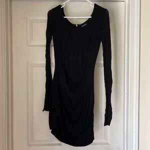 Express long sleeve bodycon dress